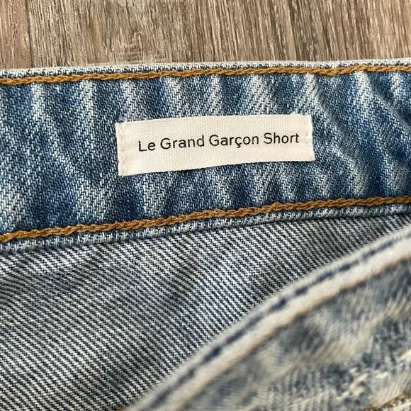 Frame Le Grand Garcon Jean Short in Clash - Size: 28